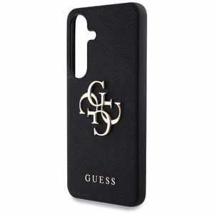 GUESS ümbris jaoks SAMSUNG S25 GUHCS25SPGT4MBK (PU Grained Big 4G and Classic Logo) must