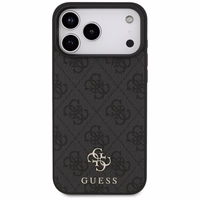 Guess 4G Small Classic Logo MagSafe ümbris jaoks iPhone 17 Pro Max - must