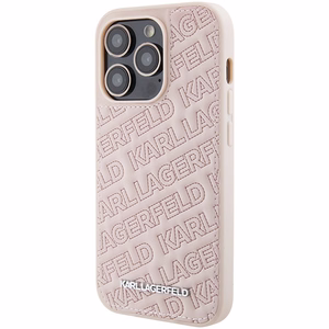 Karl Lagerfeld Quilted K Pattern чехол для iPhone 15 Pro Max - розовый