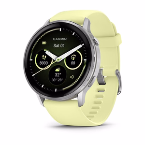 Nutikell Garmin Venu 4 45mm hõbedane/sidruni