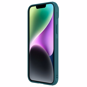 Nillkin CamShield nahast S ümbris iPhone 14 Plus kaamerakattega ümbris roheline