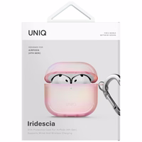 Uniq Iridescia AirPods 4 Hang Ümbris - Holo Roosa