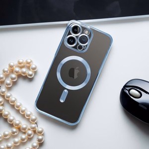 ELECTRO MAG COVER case compatible with MagSafe jaoks SAMSUNG S25 sinine