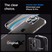 Spigen Crystal Hybrid iPhone 15 Pro Ümbris - läbipaistev