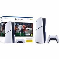 Sony PlayStation 5 Slim + EA Sports FC 26 Bundle 1 TB Wi-Fi must, valge
