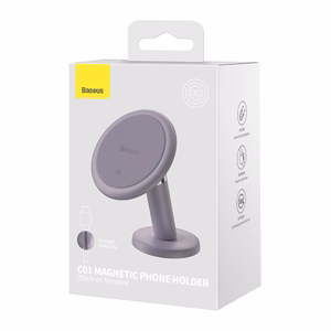 Phone holder Baseus C01 Magnetic Stick-On purple SUCC000005