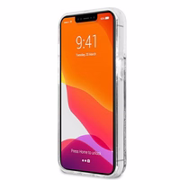 KARL LAGERFELD ümbris jaoks IPHONE 13 Pro KLHCP13LGKCS (Liquid Glitter K&C) hõbedane