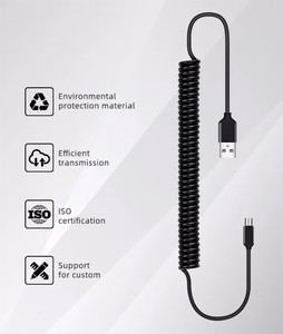 Kaabel coiled  - USB to Micro USB - 2A 1 metre must
