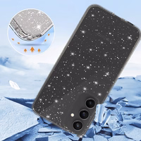 Crystal Glitter Ümbris jaoks Samsung Galaxy S23 FE Hõbedane