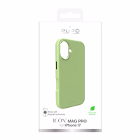 Pure Icon Mag Pro Liquid Silicone Ümbris jaoks iPhone 17, MagSafe Compatible, with Camera Protection and Aluminum Buttons - Roheline