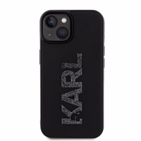 KARL LAGERFELD ümbris jaoks IPHONE 15 KLHCP15S3DMBKCK (3D Logo Glitter) must