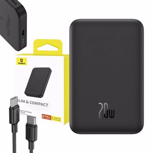 Magnetic Mini Powerbank Baseus 5000mAh, USB-C 20W (must)