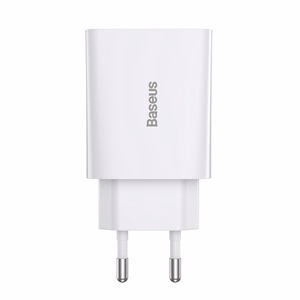 Быстрое зарядное устройство Baseus Speed Mini, USB-C, PD, 3A, 20W (белый)