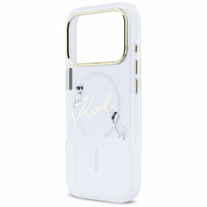 Karl Lagerfeld IML Choupettes Karl Script Logo MagSafe Ümbris for iPhone 17 Pro Max - Clear