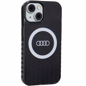 Audi IML Big Logo MagSafe ümbris jaoks iPhone 15 / 14 / 13 - must
