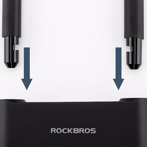 Rockbros 32210818001 SMART rattalukk sõrmejäljelugeja ja Bluetooth ühendusega - must