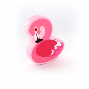 Puidust kõristi Flamingo või Tukaan, juhuslik mudel