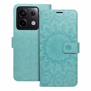 MEZZO Book ümbris jaoks XIAOMI Redmi Note 13 Pro 5G mandala roheline