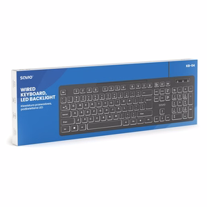 Savio KB-04 keyboard Home/Office USB QWERTY UK International must