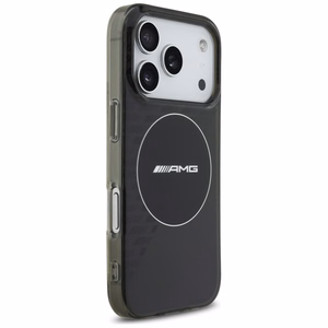 AMG двухслойный прозрачный дымчатый MagSafe чехол для iPhone 17 Pro - черный