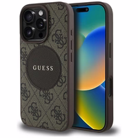 Guess 4G Circle Classic Logo MagSafe ümbris jaoks iPhone 16 Pro Max - brown