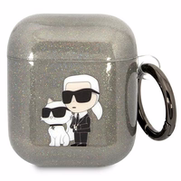 Karl Lagerfeld KLA2HNKCTGK Airpods 1/2 cover must/must Gliter Karl&Choupette