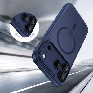 Tech-Protect Magpeak Magsafe CC Ümbris jaoks iPhone 17 Pro Max - Matte tumesinine sinine