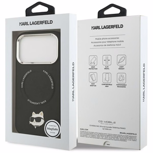 KARL LAGERFELD ümbris jaoks IPHONE 17 Pro compatible with MagSafe KLHMP17LPSMLRCHK (PU Choupette Pin) must