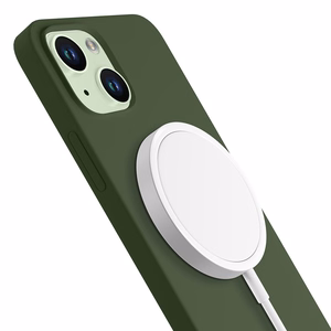 3mk Hardy Silicone MagCase для iPhone 15 Plus - зелёный