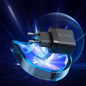 Crong Ultra Compact GaN seinalaadija, 2 × USB-C, 35 W, PD 3.0, PPS, valge