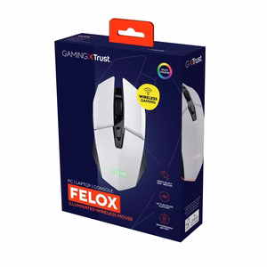 Trust GXT110W Felox juhtmevaba hiir, valge