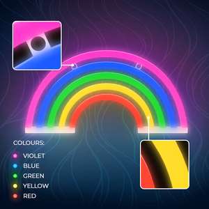 Neon LED Light RAINBOW 5 colors FLNE14X Forever Light
