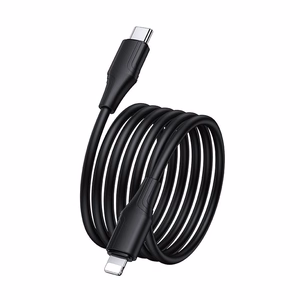 Силиконовый кабель USB C – Lightning Hoco 27W 1 m X124 черный