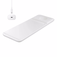 Samsung Trio EP-P6300TWEGEU 3in1 induktiivne laadija jaoks phone / Galaxy Watch / Buds - valge + mains laadija + kaabel