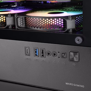 Mars Gaming MCQUANTUM computer case Midi Tower Black