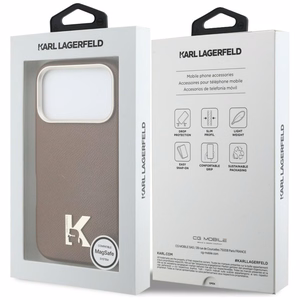 Karl Lagerfeld Karl Head Logo MagSafe Ümbris for iPhone 17 Pro Max - pruun