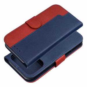 Flip case for iPhone 17 PRO MAX / 18 PRO MAX Split Book navy and red