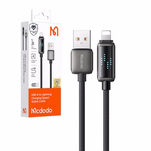 Mcdodo CA-5250 USB-A to Lightning kaabel, LED display, 1.2m