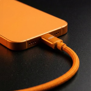 Forever Saffron kaabel USB-C - USB-C 1,0 m 60W oranž