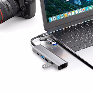 Tech-Protect HB03 HUB Adapter 5in1 USB-C + USB2.0 + USB3.0 + RJ45 - hall