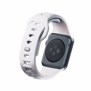3mk silikoonrihm Apple Watchile, 38/40/41/42 mm, valge, väike suurus