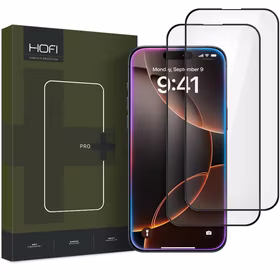 KARASTATUD KLAAS HOFI GLASS PRO+ 2-PACK IPHONE 16 PRO MAX MUST