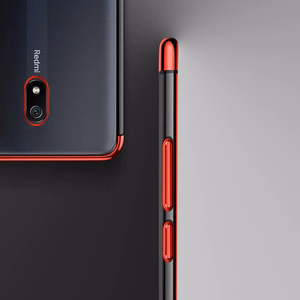 Selge värvi Case Gel TPU Electroplating raam Cover for Xiaomi Redmi 8A must