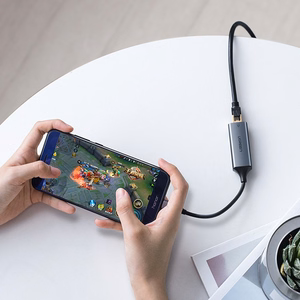 Ugreen väline võrguadapter RJ45 - USB Type C (1000 Mbps / 1 Gbps) Gigabit Ethernet hall (CM199)