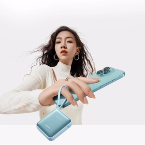 Power Bank Joyroom "JR-PBF17" Blue 10000mAh 22.5W (PD / QC3.0) + integrated "Type-C" and "Lightning" cables