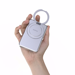 Dudao K28 10000mAh PD 22.5W MagSafe Powerbank metallist korpuse ja rõngaga - hõbedane