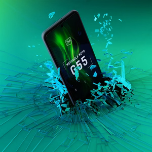 Tempered glass 3mk HardGlass Max Lite Black for Motorola Moto G55 5G