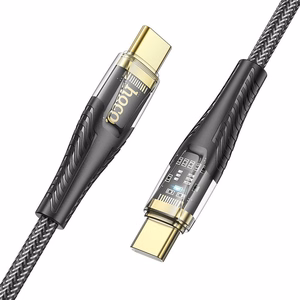 Kaabel USB C to USB C Hoco 3A 60W 1,2 m U121 must
