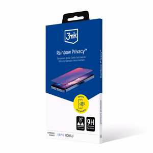 3mk Rainbow Privacy Karastatud klaas jaoks Apple iPhone 16e