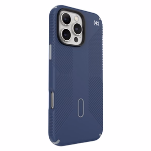 Speck Presidio2 Grip MagSafe'i ja ClickLocki toega ümbris iPhone 16 Pro Max-le, Coastal Blue/Dust Grey